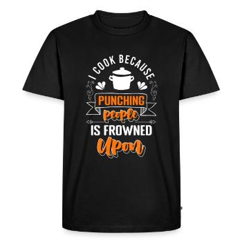 Chef Restaurant Profession Chef - T-shirt Premium bio Homme - noir - Devant - Nico (187cm)
