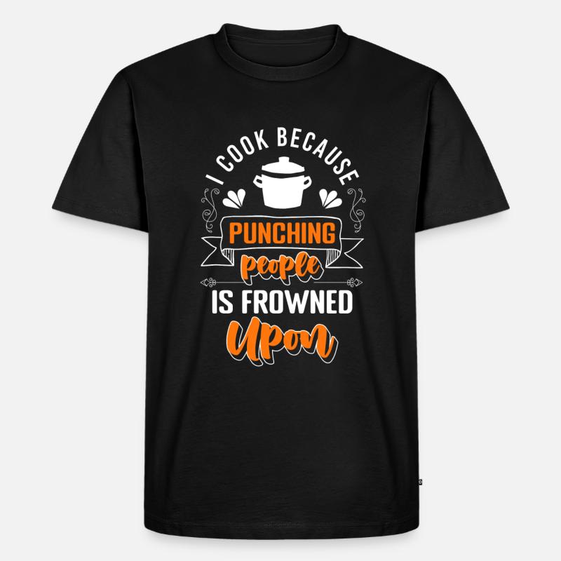 Küchenchef Restaurant Beruf Chefkoch - Männer Premium Bio T-Shirt - Schwarz