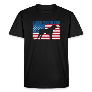 Cur bouche noire - T-shirt Premium bio Homme - noir - Devant - Nico (187cm)