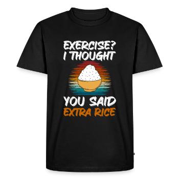 Buffet Counter Food Gourmets - Men's Premium Organic T-Shirt - black - Front - Nico (187cm)