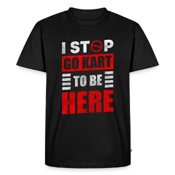 Kart Karting Karting Racing - T-shirt Premium bio Homme - noir - Devant - Nico (187cm)
