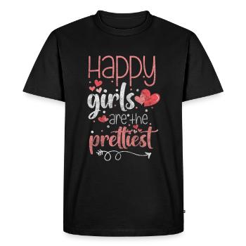 Happiness Optimism Lucky Charm - Men's Premium Organic T-Shirt - black - Front - Nico (187cm)