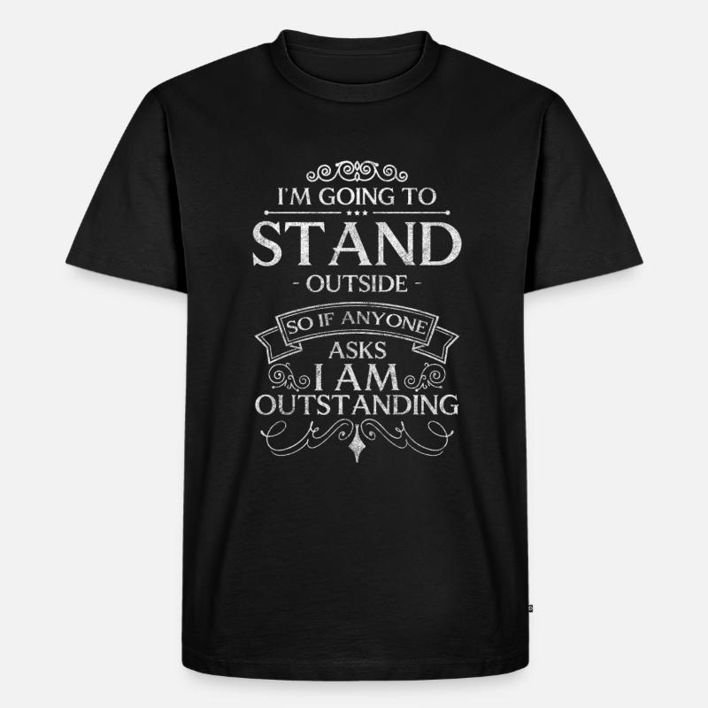 Partenaire idiot d’autodérision - T-shirt Premium bio Homme - noir