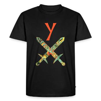 Épées croisées E 200 y - T-shirt Premium bio Homme - noir - Devant - Nico (187cm)