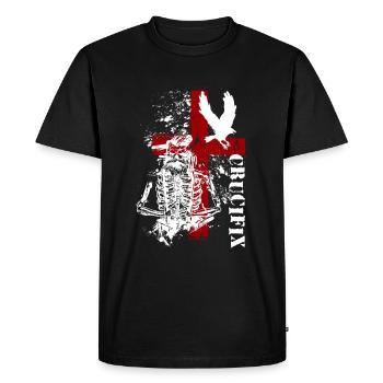 Style Crâne Cool Polkatrash - T-shirt Premium bio Homme - noir - Devant - Nico (187cm)