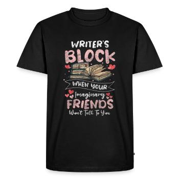Auteur Fantasy Blogger - T-shirt Premium bio Homme - noir - Devant - Nico (187cm)