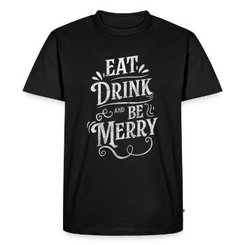 Nourriture Sélection d’hôtels - T-shirt Premium bio Homme - noir - Devant - Nico (187cm)
