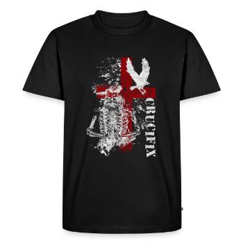 Trash Polka Motif Art Noir - T-shirt Premium bio Homme - noir - Devant - Nico (187cm)
