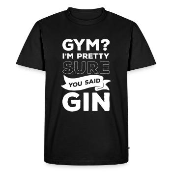 Gin Genuss Trinker Schnaps - T-shirt Premium bio Homme - noir - Devant - Nico (187cm)