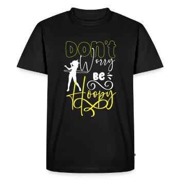 Hoopdance Health Dance - Men's Premium Organic T-Shirt - black - Front - Nico (187cm)