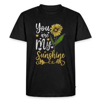 Nature Odeur Amour Saint Valentin - T-shirt Premium bio Homme - noir - Devant - Nico (187cm)