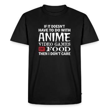 I Have To Do With Anime Video Games - T-shirt Premium bio Homme - noir - Devant - Nico (187cm)