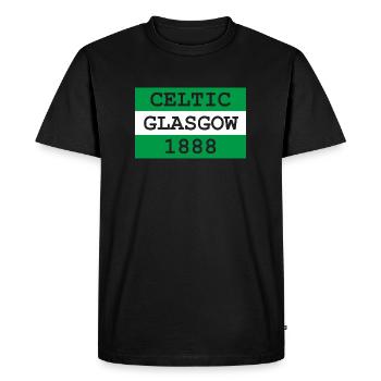 Celtic Glasgow - Men's Premium Organic T-Shirt - black - Front - Nico (187cm)
