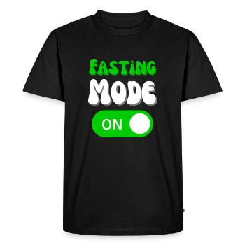 Mode de jeûne intermittent sur le régime Keto Perte de poids - T-shirt Premium bio Homme - noir - Devant - Nico (187cm)