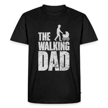 The Walking Dad Cadeaux pour Hommes - T-shirt Premium bio Homme - noir - Devant - Nico (187cm)