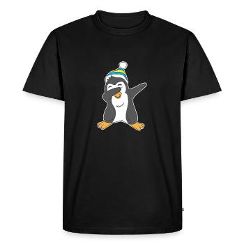 Pingouin pingouin pingouin - T-shirt Premium bio Homme - noir - Devant - Nico (187cm)