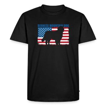 Bernese Mountain Dog - Men's Premium Organic T-Shirt - black - Front - Nico (187cm)