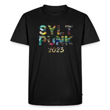Sylt Punk,Punk,Punks,Sylt,Graffiti - T-shirt Premium bio Homme - noir - Devant - Nico (187cm)