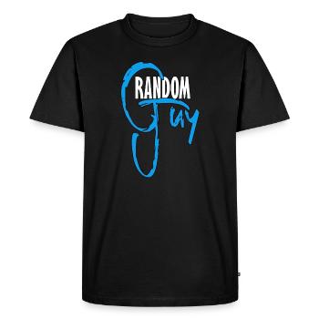 Mec au hasard - T-shirt Premium bio Homme - noir - Devant - Nico (187cm)