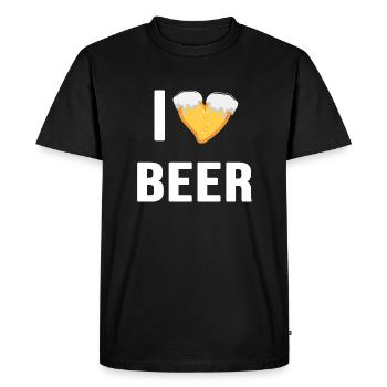 beer beer garden toast i love beer - Men's Premium Organic T-Shirt - black - Front - Nico (187cm)