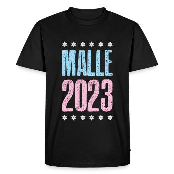 Malle 2023 - T-shirt Premium bio Homme - noir - Devant - Nico (187cm)
