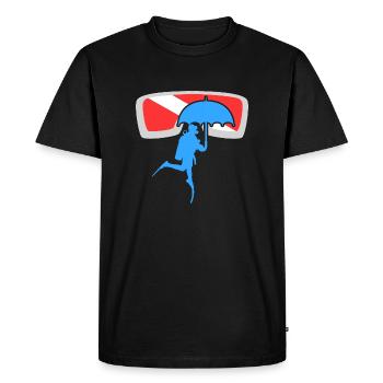 Oxygene Diving Exploration Plongée sous-marine Apnée - T-shirt Premium bio Homme - noir - Devant - Nico (187cm)