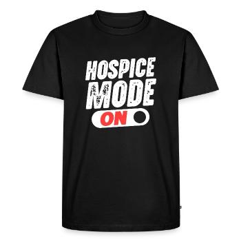 Mode Hospice activé - T-shirt Premium bio Homme - noir - Devant - Nico (187cm)