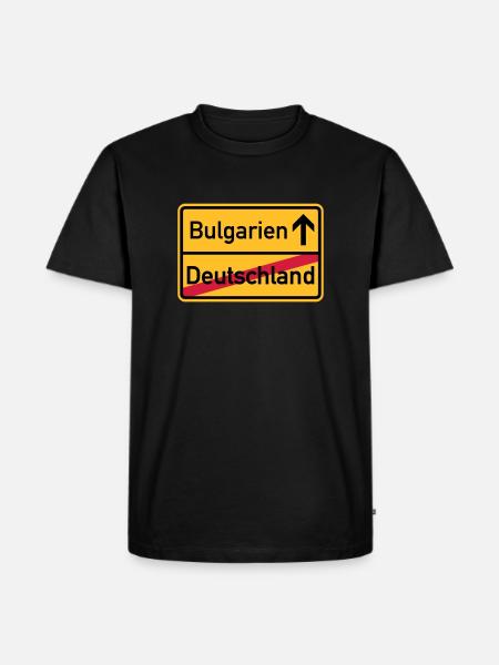 Bulgarien - Männer Premium Bio T-Shirt - Schwarz