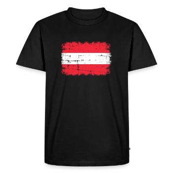 L'Autriche - T-shirt Premium bio Homme - noir - Devant - Nico (187cm)
