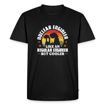 Nuclear engineer Like a regular engineer but - Men's Premium Organic T-Shirt - black - Front - Nico (187cm)