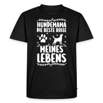 Dog Dog Owner Dog Mom - Men's Premium Organic T-Shirt - black - Front - Nico (187cm)