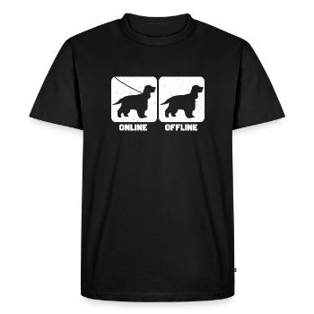Deutsch Cocker Spaniel - Men's Premium Organic T-Shirt - black - Front - Nico (187cm)