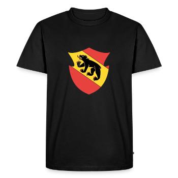 Bern - Berne - T-shirt Premium bio Homme - noir - Devant - Nico (187cm)