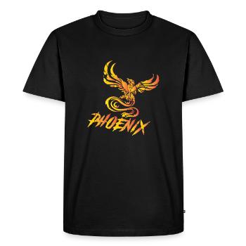 phoenix - Men's Premium Organic T-Shirt - black - Front - Nico (187cm)