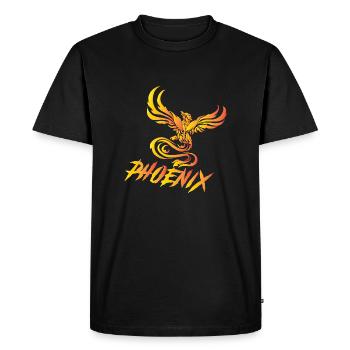 phénix - T-shirt Premium bio Homme - noir - Devant - Nico (187cm)