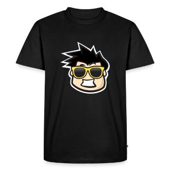 Cool gamer kid with sunglasses - Men's Premium Organic T-Shirt - black - Front - Nico (187cm)