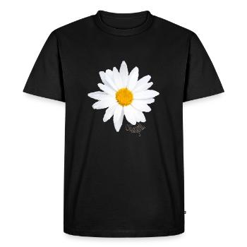 Marguerite - T-shirt Premium bio Homme - noir - Devant - Nico (187cm)