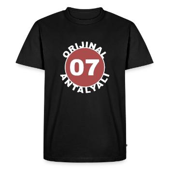 Antalya - T-shirt Premium bio Homme - noir - Devant - Nico (187cm)