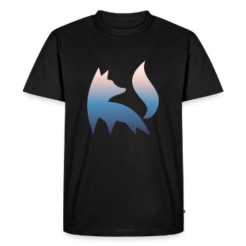 Fox Silhouette Forest Nature Red Fox Gradient - Men's Premium Organic T-Shirt - black - Front - Nico (187cm)