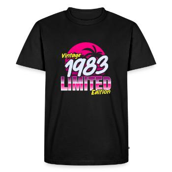 Birthday 1983 40th birthday Men and women - Men's Premium Organic T-Shirt - black - Front - Nico (187cm)