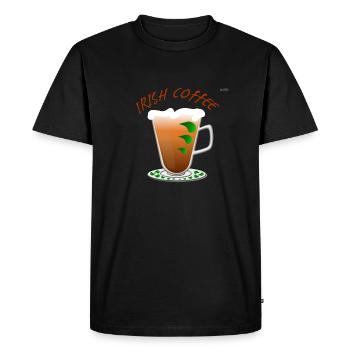 Irish coffee - Men's Premium Organic T-Shirt - black - Front - Nico (187cm)