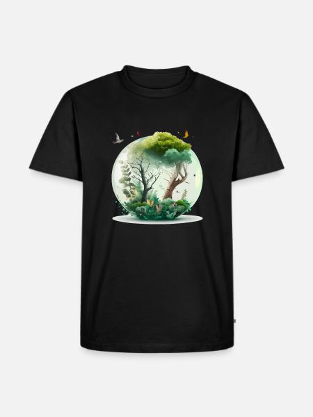 The miniature forest - Men's Premium Organic T-Shirt - black