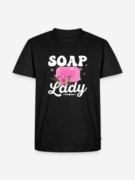 Soap Lady Soapmaking Soapmaker - Men's Premium Organic T-Shirt - black