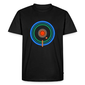 BLUE MONDAY - Men's Premium Organic T-Shirt - black - Front - Nico (187cm)