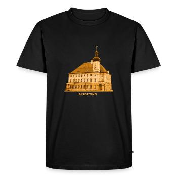 Hôtel de ville d’Altötting Haute-Bavière Bavière - T-shirt Premium bio Homme - noir - Devant - Nico (187cm)