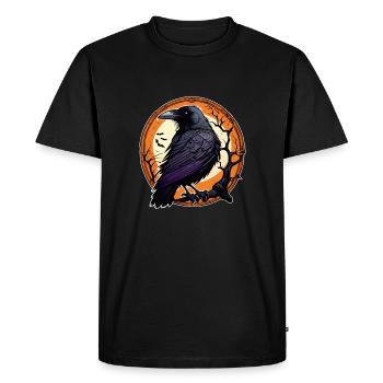 Halloween or Hard Rock - Raven - Men's Premium Organic T-Shirt - black - Front - Nico (187cm)
