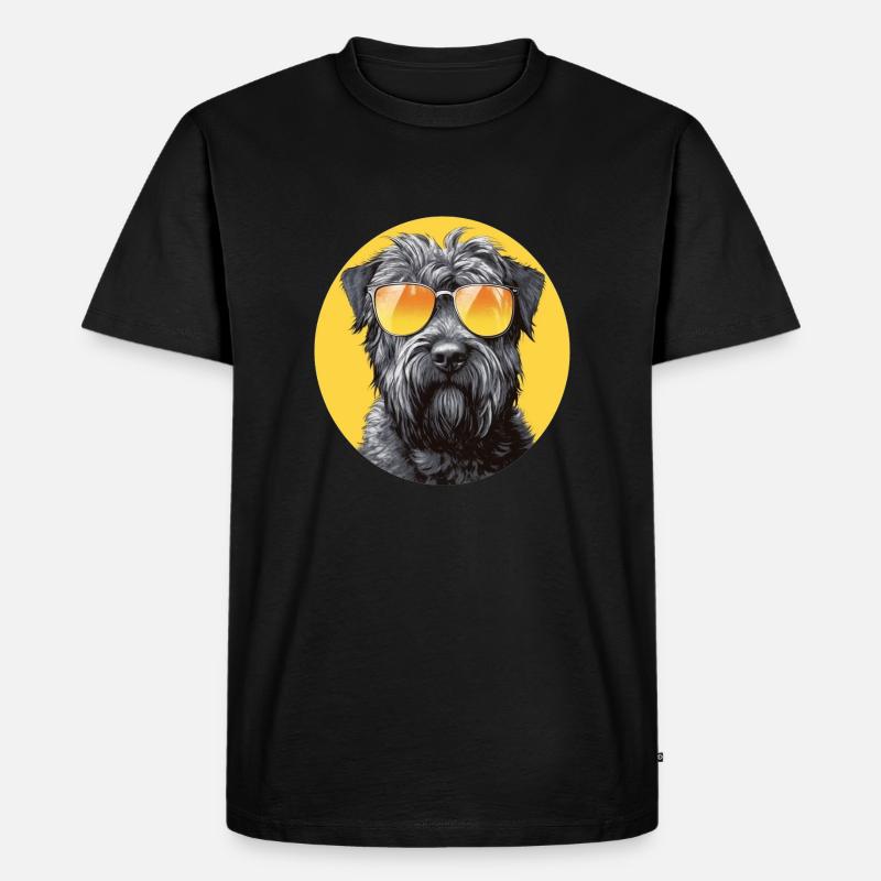 Bouvier - Männer Premium Bio T-Shirt - Schwarz