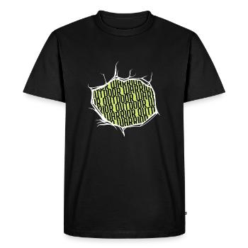 Camping-car Tente Extérieure Joke Geek Randonnée - T-shirt Premium bio Homme - noir - Devant - Nico (187cm)