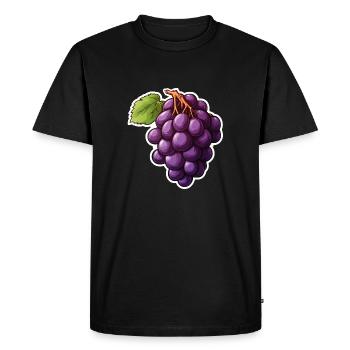 Vignes sombres - T-shirt Premium bio Homme - noir - Devant - Nico (187cm)