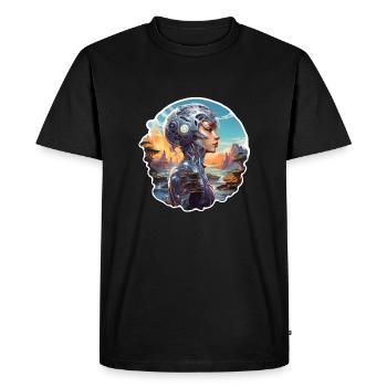 Science-fiction Fantasy - T-shirt Premium bio Homme - noir - Devant - Nico (187cm)